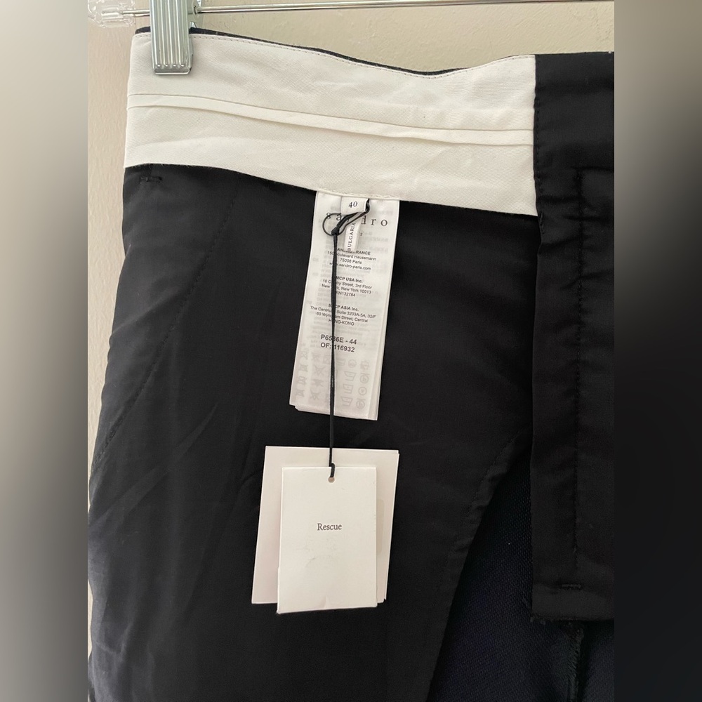 NWT! SANDRO Women’s Ilena HighWaist Tailored Wool Pants Streetwear Officewear 40 - Picture 10 of 15
